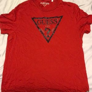 Men’s Red Guess T-Shirt